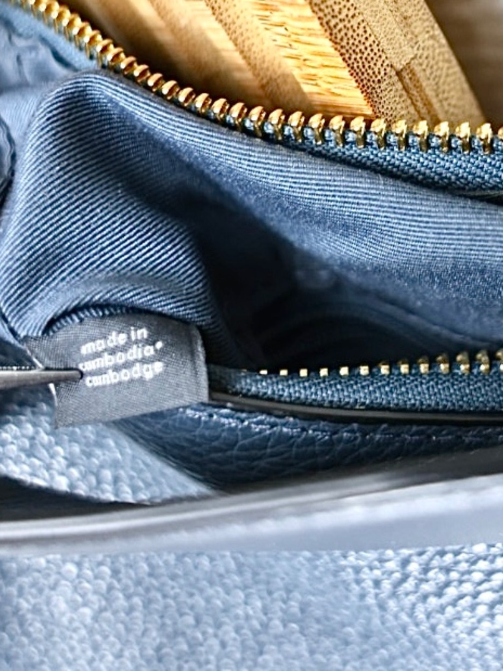 Coach Rori, Denim Blue Pebbled & Suede Leather Shoulder Bag, Quiet Luxury C5833 - Picture 9 of 15